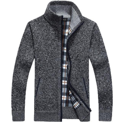 Iker herren-strickjacke mit fleecefutter – herren