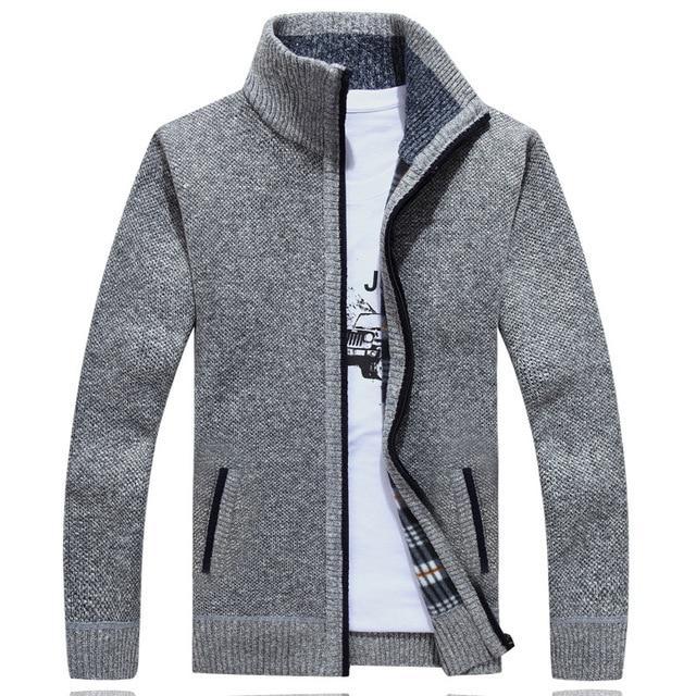 Iker herren-strickjacke mit fleecefutter – herren