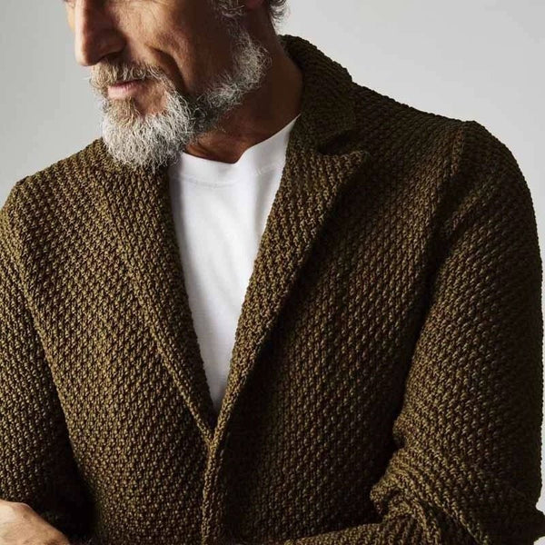 Reiner – blazer mit fischgratmuster im klassischen design