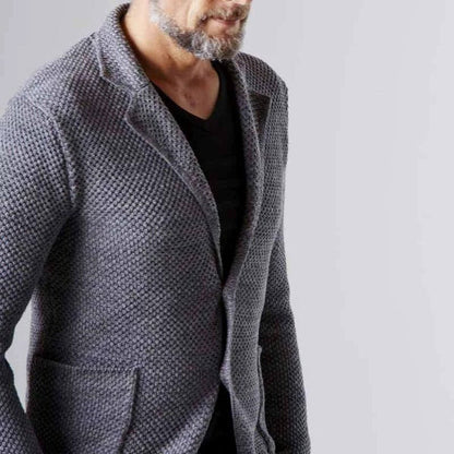 Reiner – blazer mit fischgratmuster im klassischen design