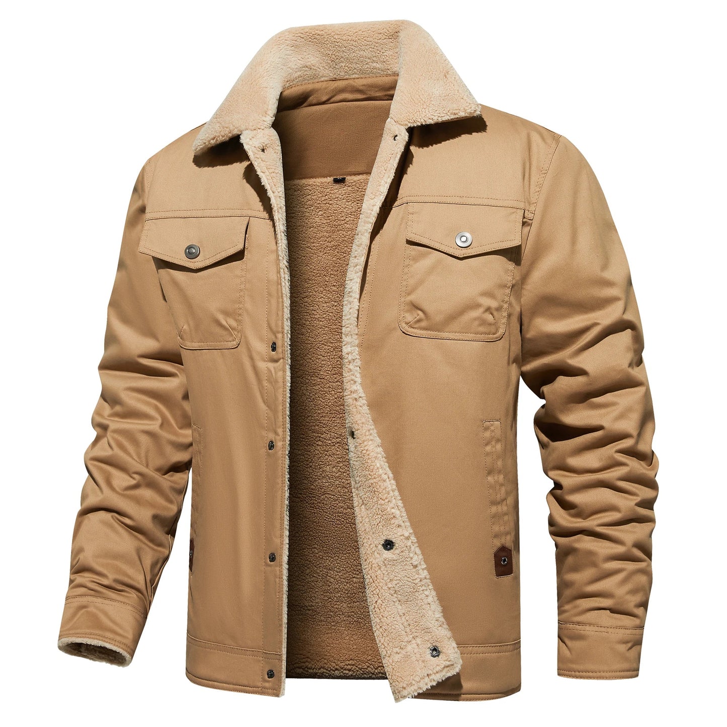 Winterjacke mit Fleece-Futter Schwarz - Jonas