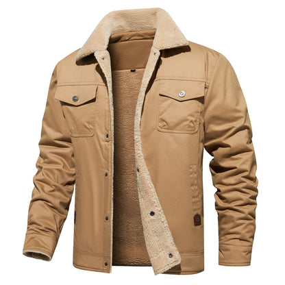 Winterjacke mit Fleece-Futter Schwarz - Jonas