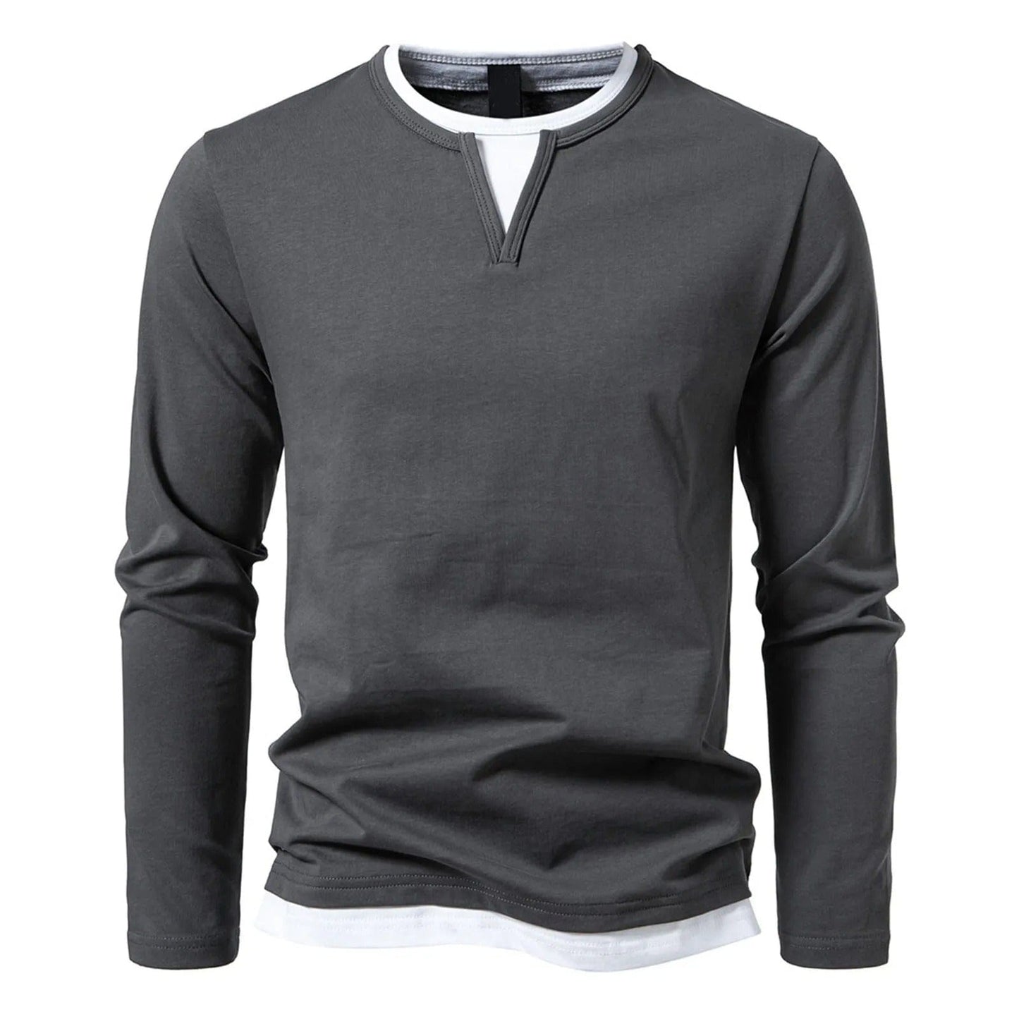 Langarm Pullover Grau - Julian