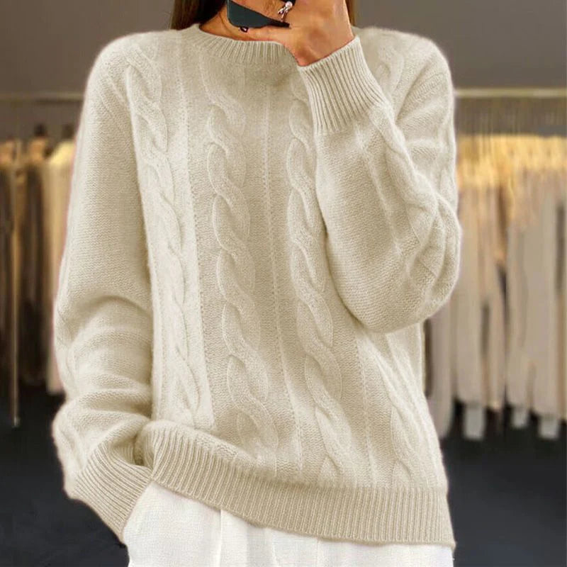 Gemütlicher Pullover Beige - Lina