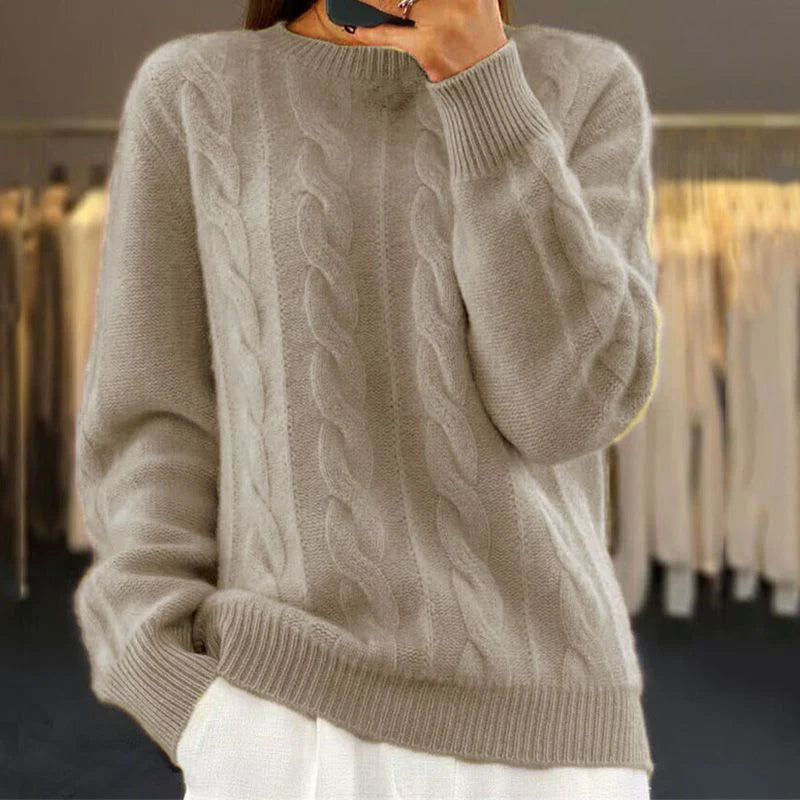 Gemütlicher Pullover Beige - Lina