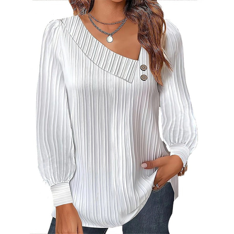 Graues Streifenhemd – Elena