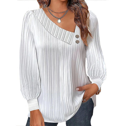 Graues Streifenhemd – Elena