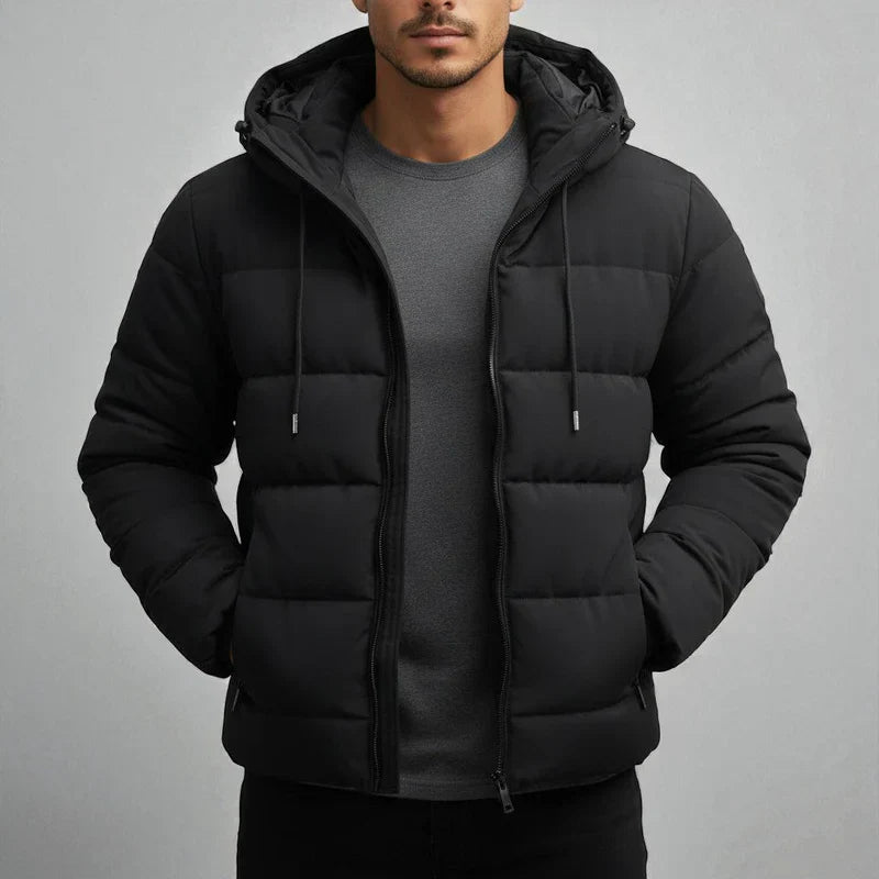 Nico – wasserdichte winterjacke mit kapuze und warmem innenfutter