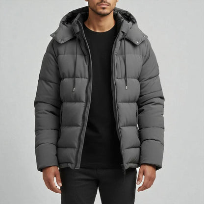 Nico – wasserdichte winterjacke mit kapuze und warmem innenfutter