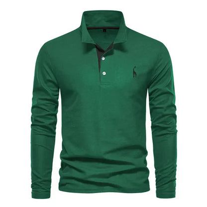 Langarm-poloshirt – herren