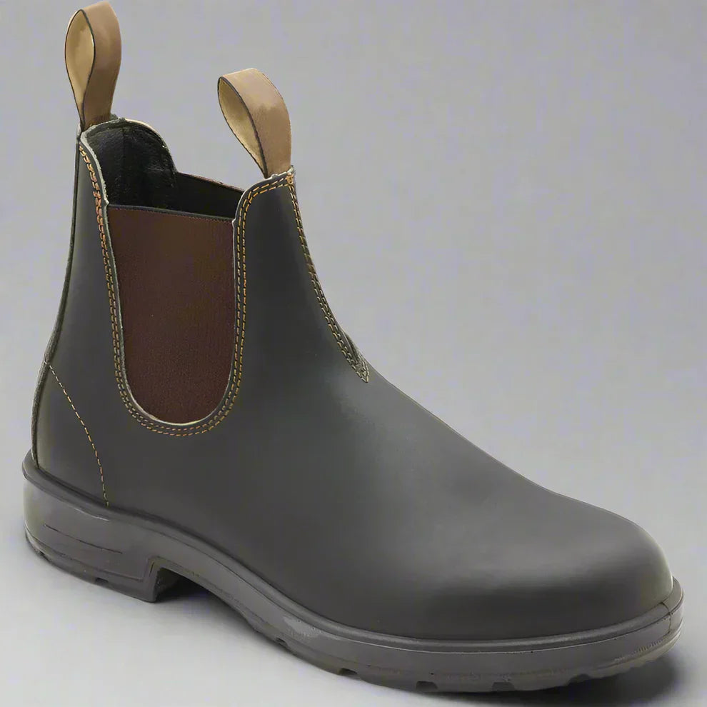 Herren-chelsea-boots aus leder zum hineinschlüpfen – herren