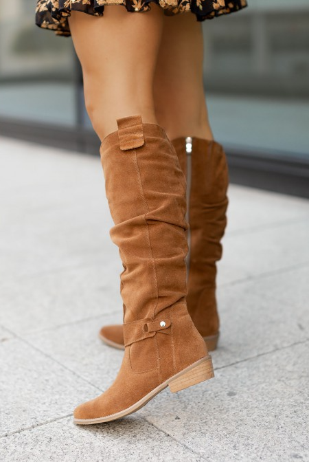 Braune stiefel - clara