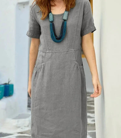 Gelbes Sommer-Midikleid - Lena