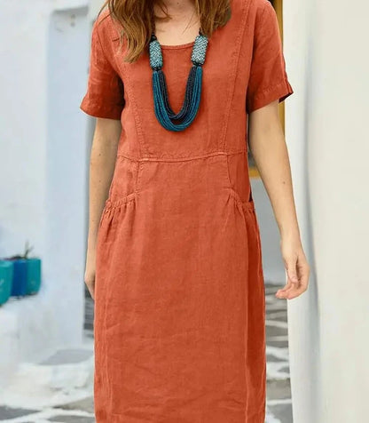 Gelbes Sommer-Midikleid - Lena