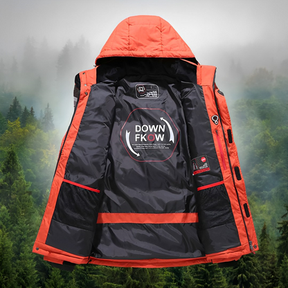 Arktischer Schild Herren Daunenparka mit Abnehmbarer Kapuze