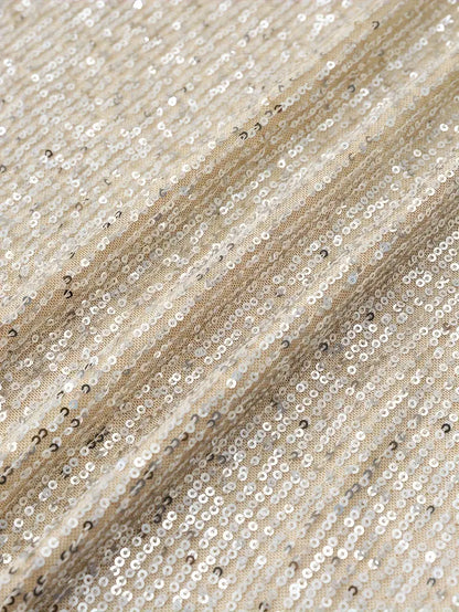 Glänzendes One-Shoulder-Minikleid für den Abend