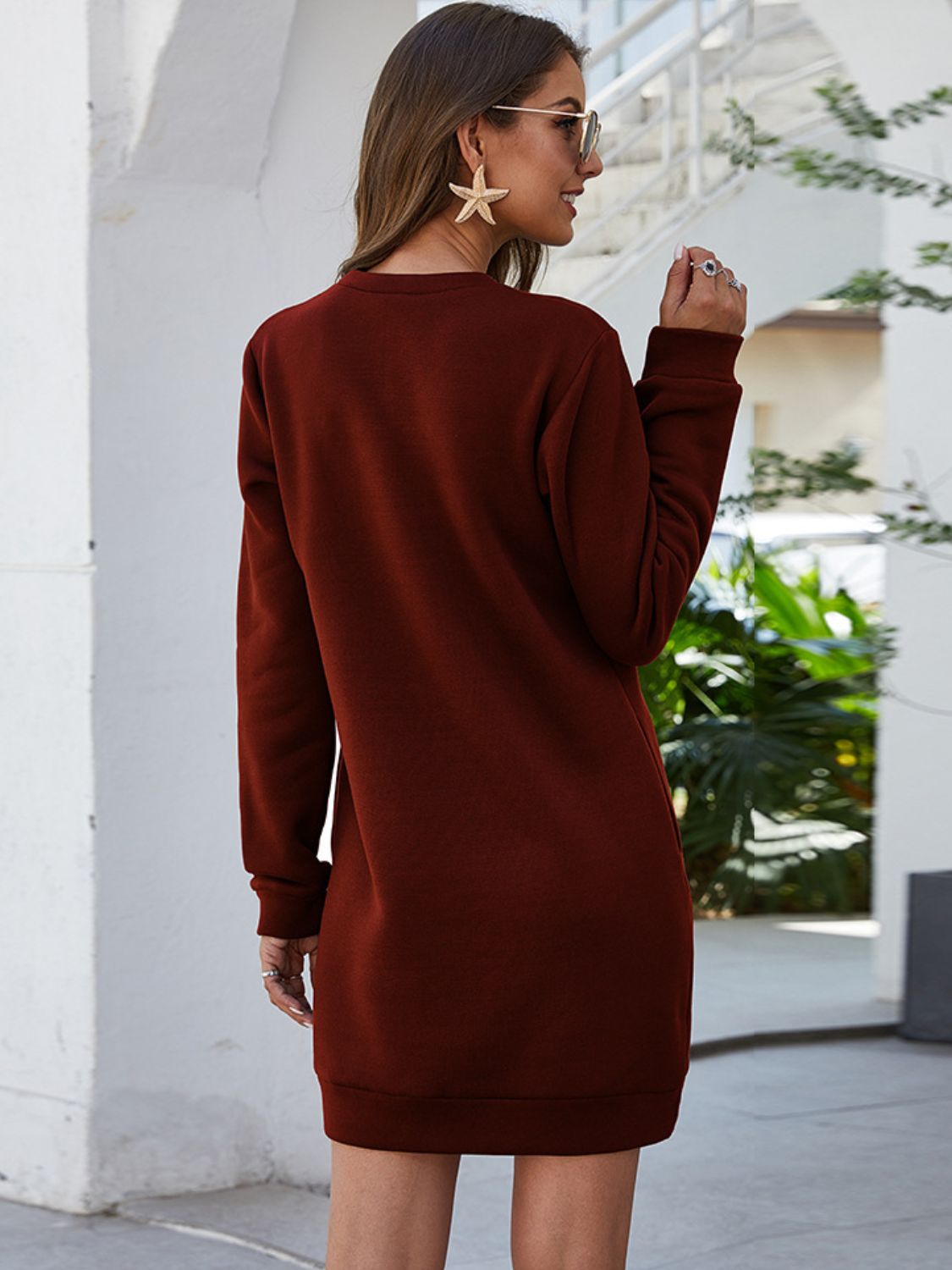Elegantes Komfort-Kleid mit Langarm