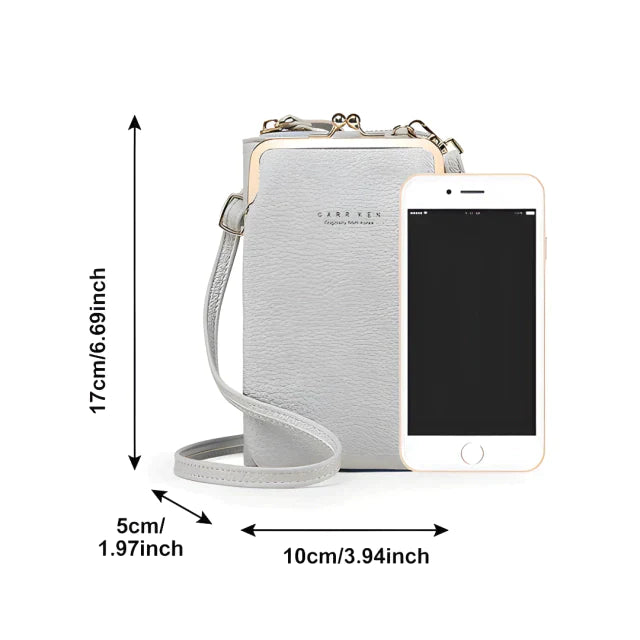 Elegante leder-schultertasche – kompakt & multifunktional