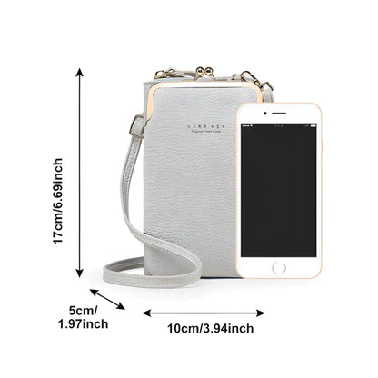 Elegante leder-schultertasche – kompakt & multifunktional