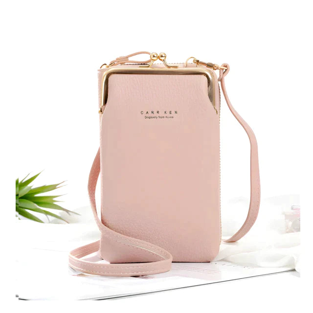 Elegante leder-schultertasche – kompakt & multifunktional