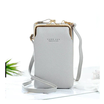 Elegante leder-schultertasche – kompakt & multifunktional