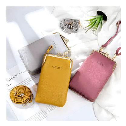 Elegante leder-schultertasche – kompakt & multifunktional