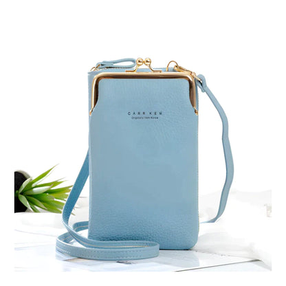 Elegante leder-schultertasche – kompakt & multifunktional